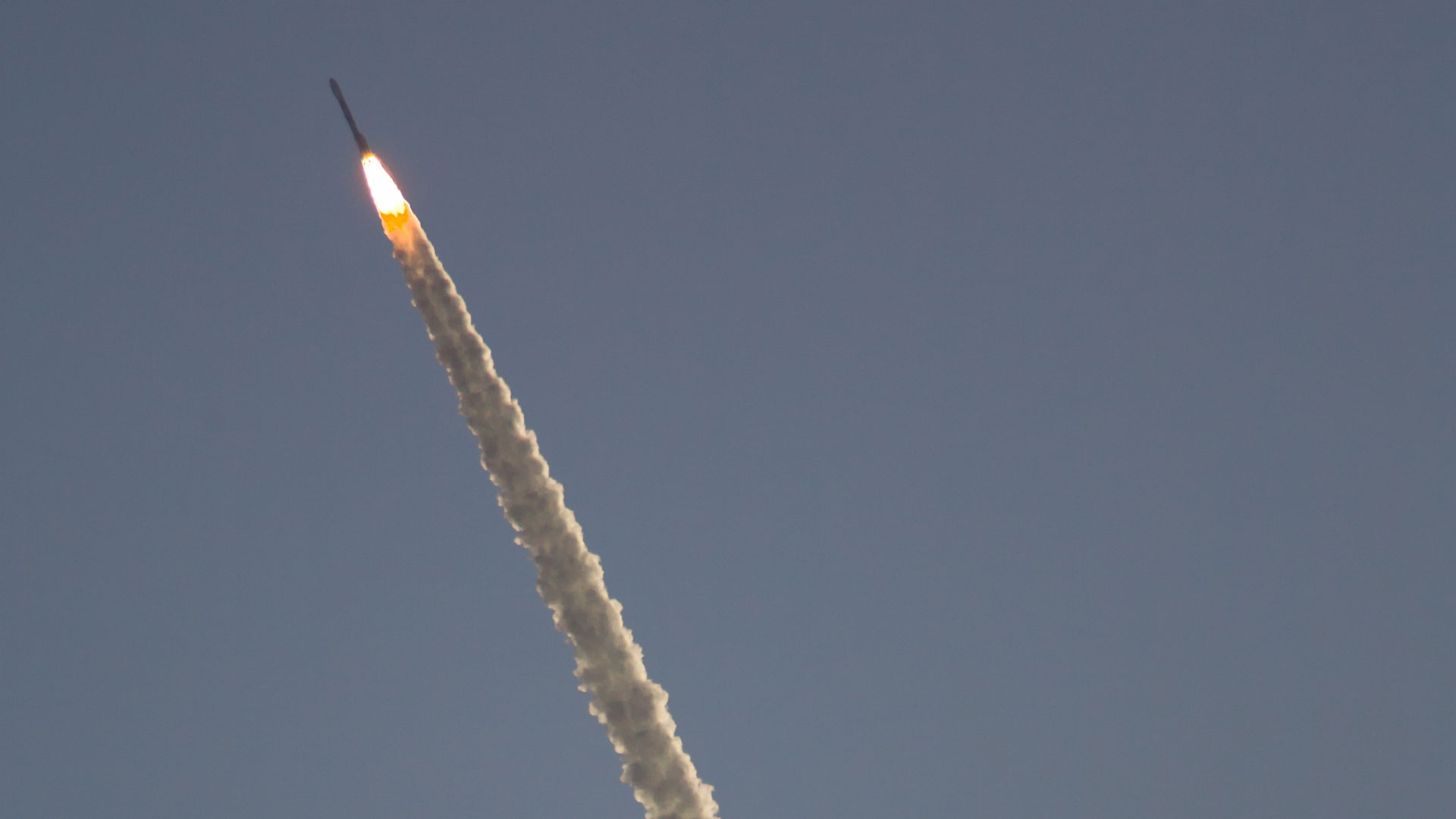 rocket launch space smoke trail