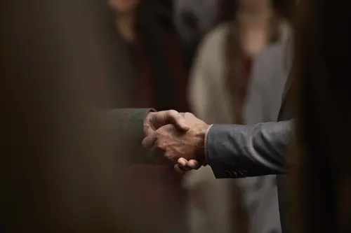 Shaking hands