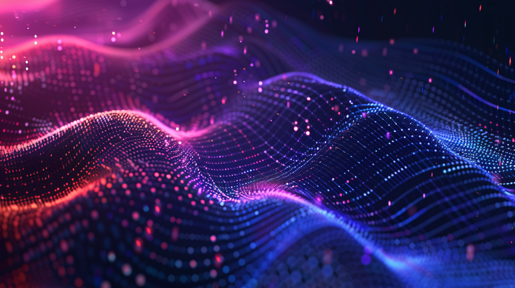 Abstract Image of Digital Data Waves